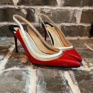 Christian Louboutin Patent Heels 👠  size 37 1/2 US size 7